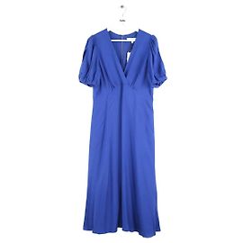 Robe Hermia en viscose bleue Lk Bennett Bleu