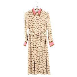 Lk Bennett Vestido de seda bege Bege