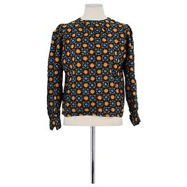 Saint Laurent Braune Leinenbluse Braun