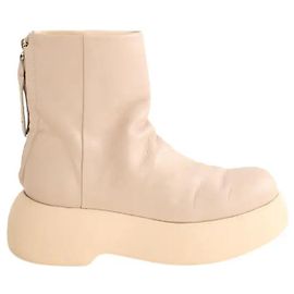 Bruno Magli Botas de couro rosa Rosa