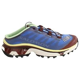 Yves Salomon Blue mules Blue