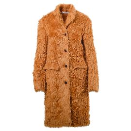 Prada Runway Mohair Faux-Fur Coat – '10s Orange