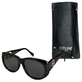Céline Vintage Celine Paris Ring Sunglasses Brown Brown
