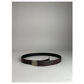 Cinto de couro vintage Yves Saint Laurent marrom Marrom