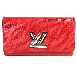 Cartera Larga Twist Epi Louis Vuitton Roja