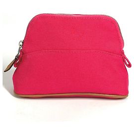 Hermès Pochete de Maquiagem Mini Bolide HERMES Rosa