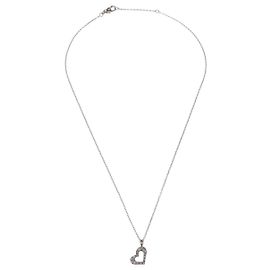 Collar Péndulo Piaget Limelight Hearts en Oro Blanco de 18K con Diamantes Pave Plata