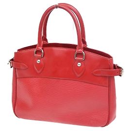 Louis Vuitton Passy Tote Epi Leather PM Red
