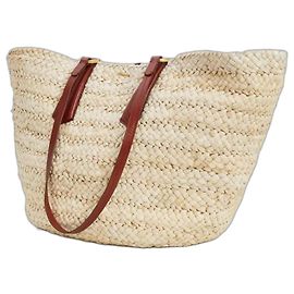 Max Mara Panier Extra Large Strohtasche Sand Sand