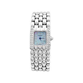 Reloj Chaumet modelo 'Khésis' en acero, diamantes, nácar. Otro