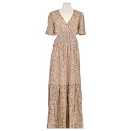 Bash Robe en soie beige Beige