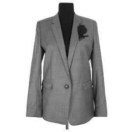 The Kooples Wollblazer Grau Grau