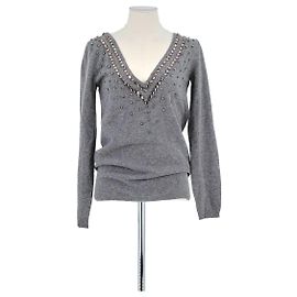 Valentino Suéter de cachemira gris Gris