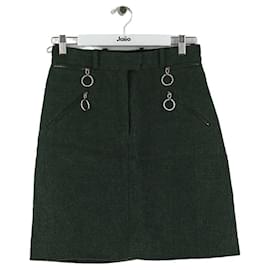 Nina Ricci Mini falda de algodón verde Verde