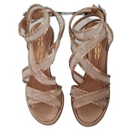 Sandali Rodo in pelle dorata taglia 36 D'oro