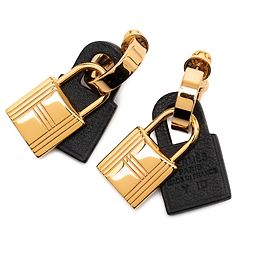 Orecchini Hermès O Kelly in oro placcato oro Swift Altro
