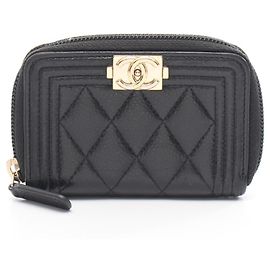 Monedero Chanel Boy Negro