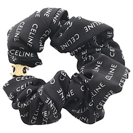 Céline Scrunchie Rayure Triomphe Celine Nero Bianco