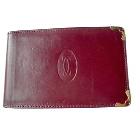 CARTIER Vintage notepad with original pen Red