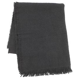 Sciarpa in cashmere e seta nera Chanel Nero