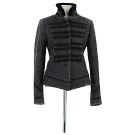 Ermanno Scervino Grau Wolljacke Grau