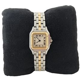 Relógio Cartier Panthère em Ouro Amarelo e Aço Dourado