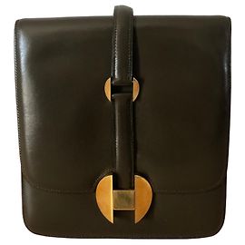 Hermès Sac Hermes 2002 en cuir box vert olive Vert