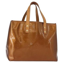 Borsa Reade Monogram Vernis PM di Louis Vuitton Marrone