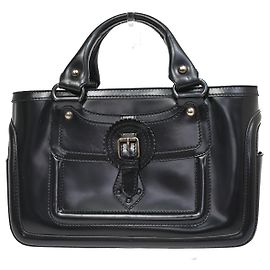 Céline Borsa Boogie in pelle Celine Nero