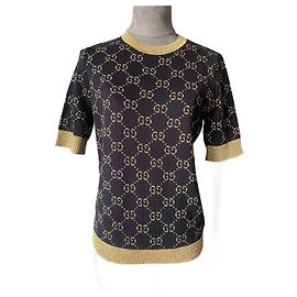 Maglione Gucci Monogramma Oro e Nero Nero D'oro Monogramma