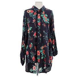 R13 Black silk shirt Black