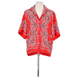 Sandro Rote Seidenbluse Rot