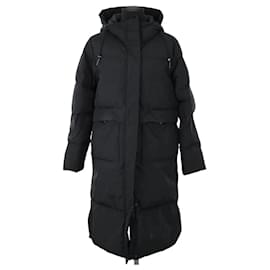 Aigle Schwarzer Mantel Schwarz
