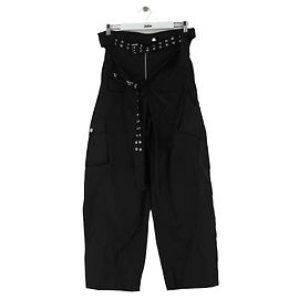 Ganni Schwarze weite Hose Schwarz
