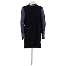 Maje Black wool coat Black