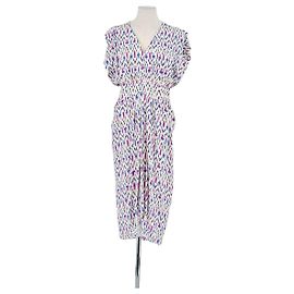 Isabel Marant weißes Viskose Kleid Weiß