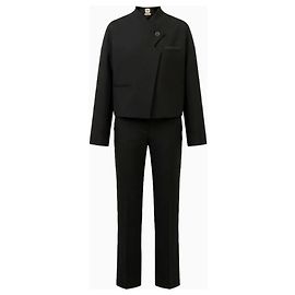 Hermès Tailoring Black Jacke aus schwarzer Wolle Schwarz