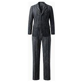 Romeo Gigli Grey Embroidered Wool Jacket Grey