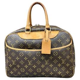 Louis Vuitton Deauville Monogram Handbag Brown