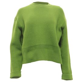 Pull en cachemire olive à côtes anglaises de Bottega Veneta Vert Vert olive
