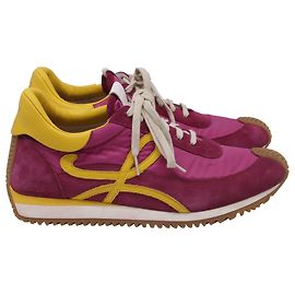 Baskets Loewe Flow Runner en nylon et daim multicolore Multicolore