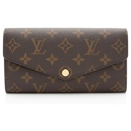 Portafoglio Sarah in tela Monogram Louis Vuitton Marrone