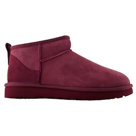 Botas Ankle Ultra Mini Clássicas - UGG - Couro - Roxo Roxo