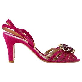 Marc Jacobs Slingback Sandals in Pink Suede Pink