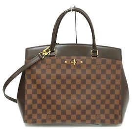 Borsa Louis Vuitton Rivoli MM Damier Marrone