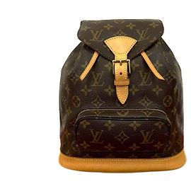 Louis Vuitton Monogram Leather Backpack Brown