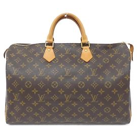 Bolso Boston Monogram Speedy Louis Vuitton Castaño