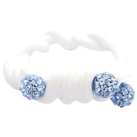 Givenchy Twisted Ring Brass Rhinestone White