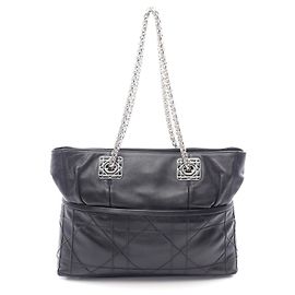 Dior Granville Leather Tote Bag Black