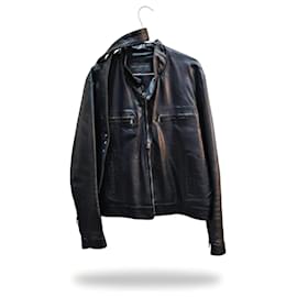Ventcouvert Leather Jacket Black Black